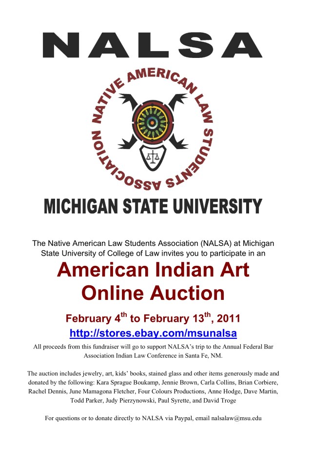 NALSA Auction Poster