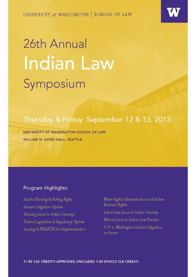 2013 Indian Law Symposium Brochure page 2