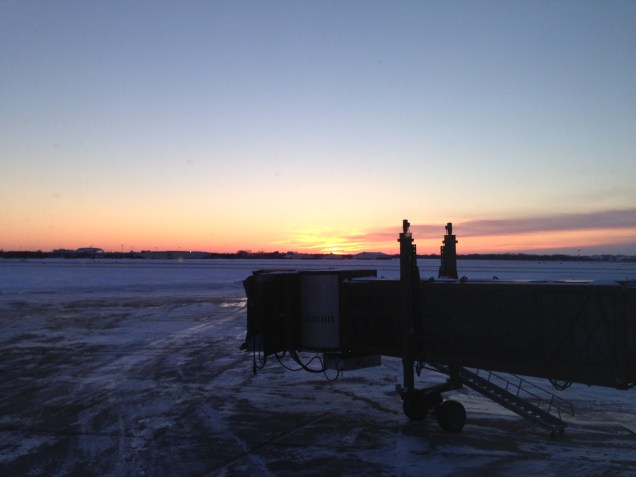 Sunset at Sioux Falls Airport
