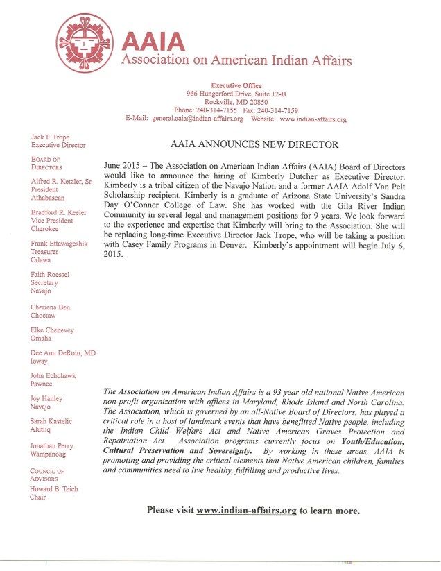 aaiaPressReleaseKDutcher