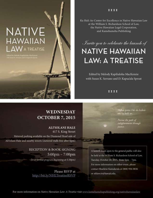 Native Hawaiian Law Announce