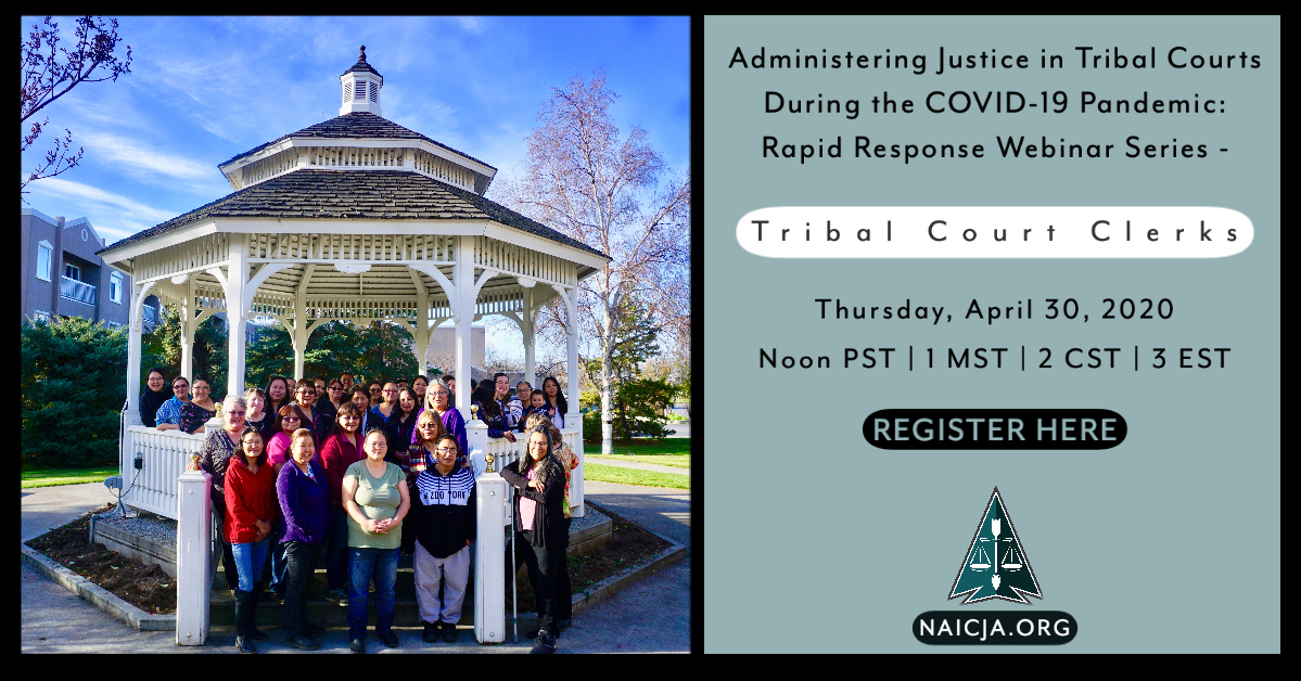 Tribal Court Clerks Webinar 52120