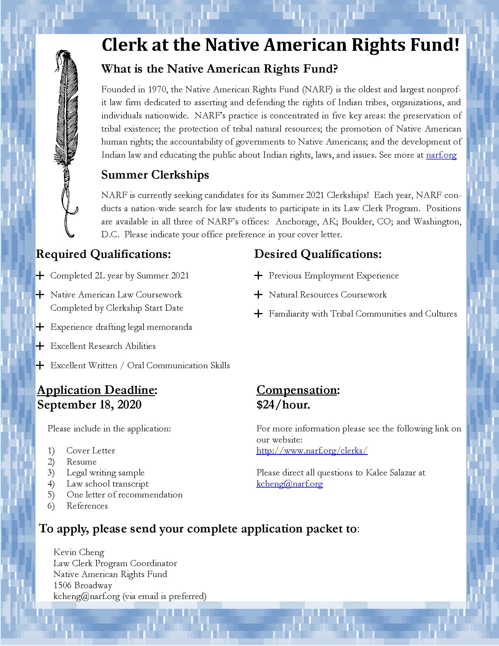 2021 Law Clerk Flyer